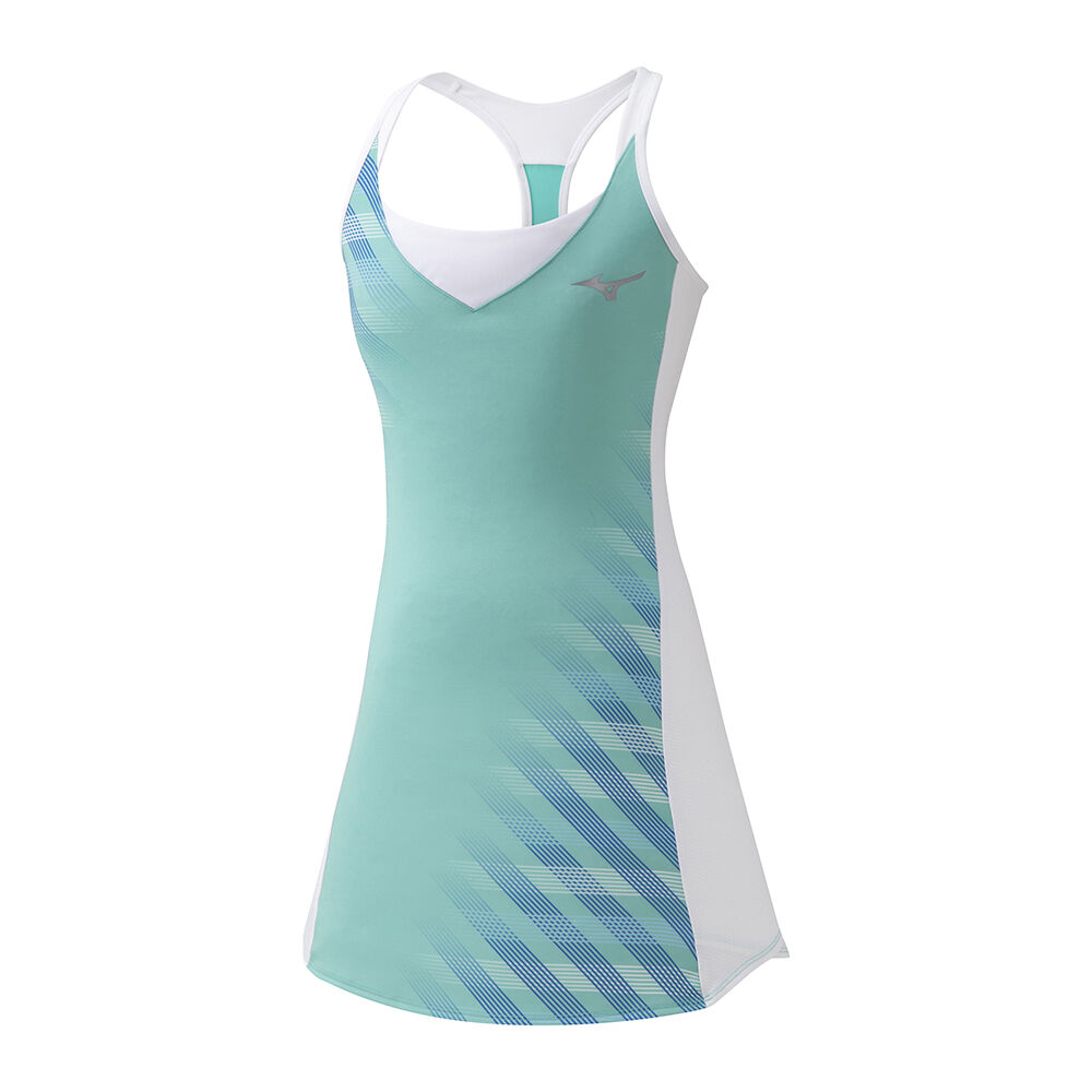 Vestido Mizuno Printed Mujer Verde/Blancas Outlet VBEF-84526